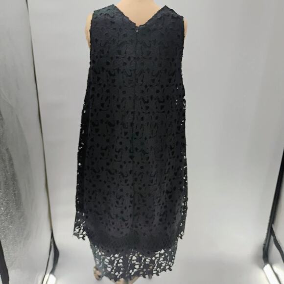 Ne Quittez Pas Montmartre Lace Swing Dress Black Sleeveless Women Size Medium - Picture 9 of 13